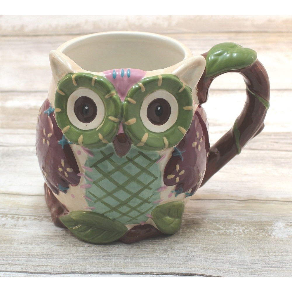 Pier 1 Imports Owl Large Coffee / Tea Mug Cup